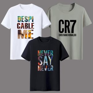 Yixin 3 PCS/Sets Tshirt T-shirt Men Wear Men Suit Men Coat Short Sleeve Two White And One Black