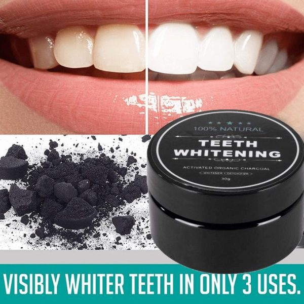 ACTIVATED CHARCOAL Teeth Whitener Teeth Whitening Activated Organic Charcoal - 30g