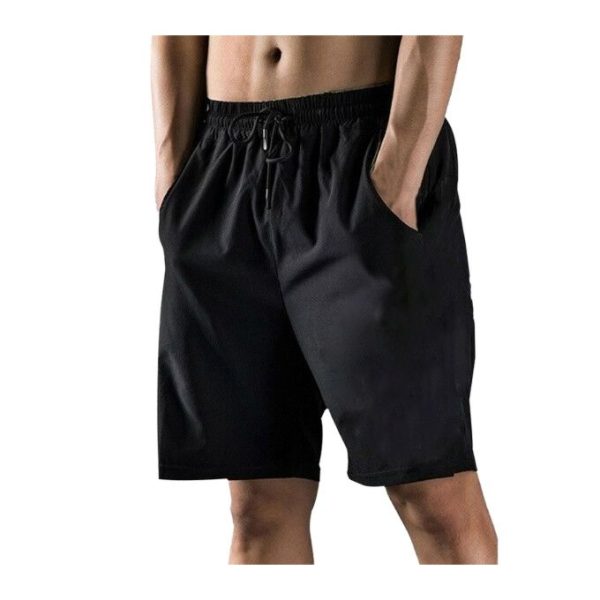 Berrykey Mens Elastic Side Pocket Cargo Shorts Nicker Sweat Pants