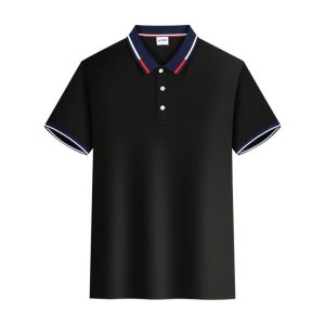 Berrykey Mens Formal Shirts Casual Round Neck Short Sleeved T-shirt Polos