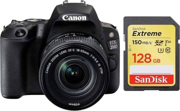 CANON EOS 200D DIGITAL DSLR CAMERA EF-S 18-55