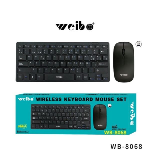 Keyboard wireless ah iyo Mouse iswato