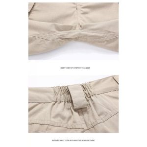 Fashion Army KHAKI / Beige Tactical Waterproof Cargo Shorts Combat Hiking Various Sizes Military Outdoor