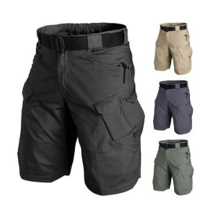 Fashion Army KHAKI / Beige Tactical Waterproof Cargo Shorts Combat Hiking Various Sizes Military Outdoor