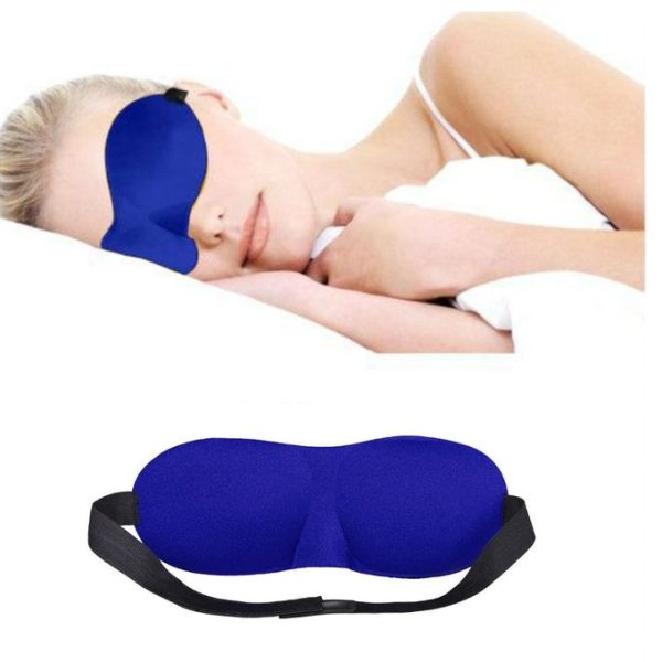 Fashion Blue Sleep Mask 3D Contoured Natural Sleeping Eye Mask Eyeshade Cover Shade Eye Patch Women Men Soft Portable Blindfold Travel Eyepatch