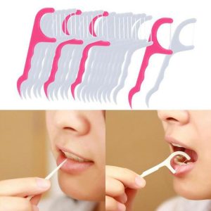 Fashion Classic Dental Floss Pick Toothpick Interdental Cleaner Tooth Pick Flosser 20pcs