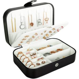 Fashion Jewelry Box Necklace Ring Storage Organizer Gift Case Women