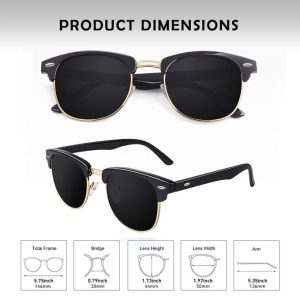 Fashion Polarized Sunglasses For Men, Lightweight Sun Glasses With UV Protection