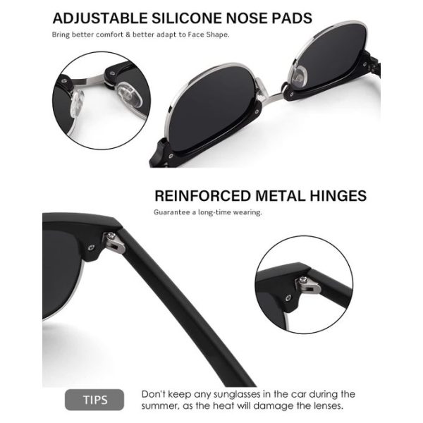 Fashion Polarized Sunglasses For Men, Lightweight Sun Glasses With UV Protection