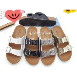 Fashion Sparkly Cork Slippers Comfy Flip Flop Shoes Sandals