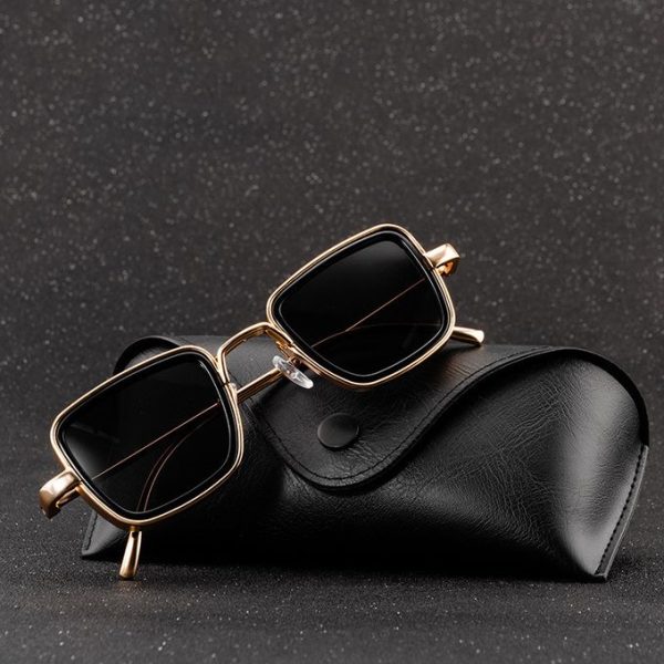 Fashion Sunglasses Glasses Men's Retro Thick-edge Metal Frame Trendy Sunglasses