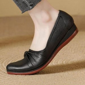 Fashion Women Shoes Flats Ladies Shoes Step-in Boat Shoes Ballet Shoes Wedges