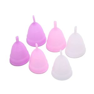 Green Orange SILICONE MENSTRUAL CUP MEDICAL GRADE PERIOD CUP