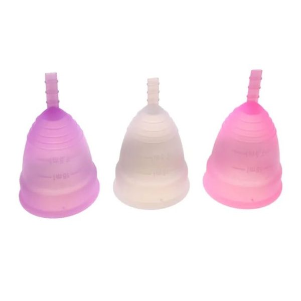 Green Orange SILICONE MENSTRUAL CUP MEDICAL GRADE PERIOD CUP