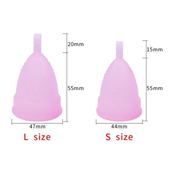 Green Orange SILICONE MENSTRUAL CUP MEDICAL GRADE PERIOD CUP