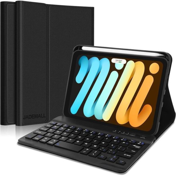 iPad Mini 6 Keyboard Case Cover with Build-in Pencil Holder for iPad Mini 6th Generation 8.3 inch