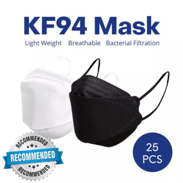 KF94 Surgical MASKS 3D Face Masks - 25pcs VARIOUS COLOURS