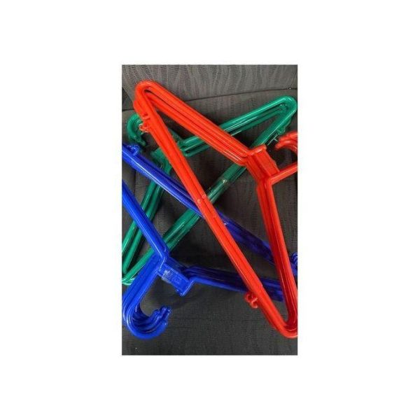 NPL 48Pcs Plastic Normal Clothes Hangers 4 Dozens - Mixed Colors