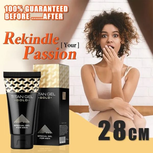 Titan Gel Fast Penis Enlargement Cream Gel Gold Libido Booster Pro