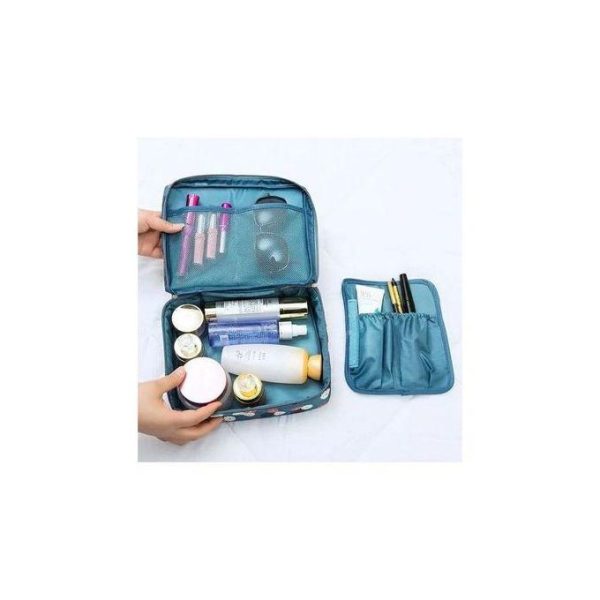 Travel Cosmetic Bag Makeup Organizer With Compartments