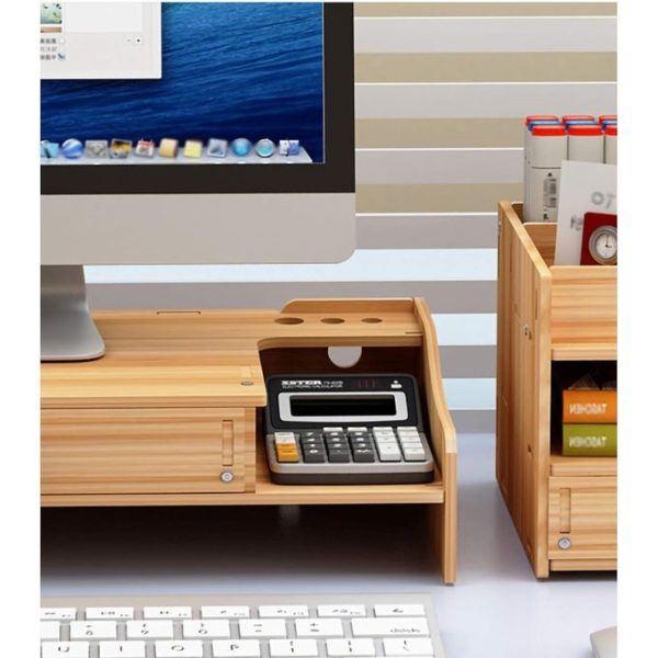 Wooden Storage Rack, Computer Desk Rack, Drawer Storage Rack