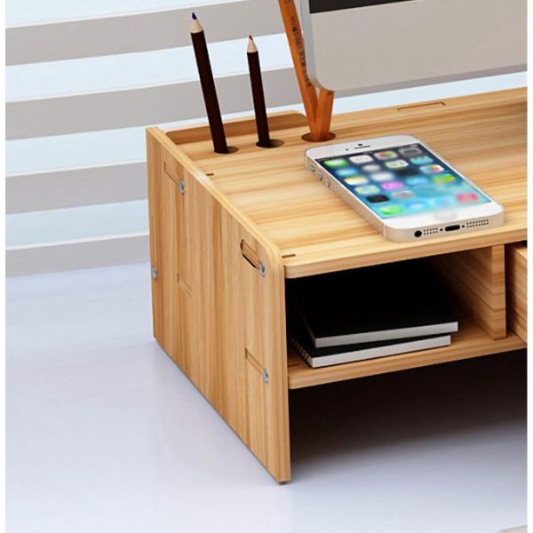 Wooden Storage Rack, Computer Desk Rack, Drawer Storage Rack